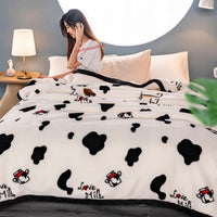 Selimut Bulu Halus Dewasa 150x200 cm Polyester Lembut Motif Stylish