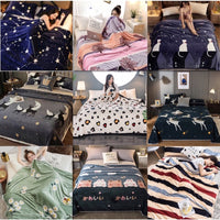 Selimut Dewasa Bulu Halus 180x200 cm Polyester Lembut Stylish