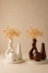 Elara 3-Piece Ceramic Vase Set