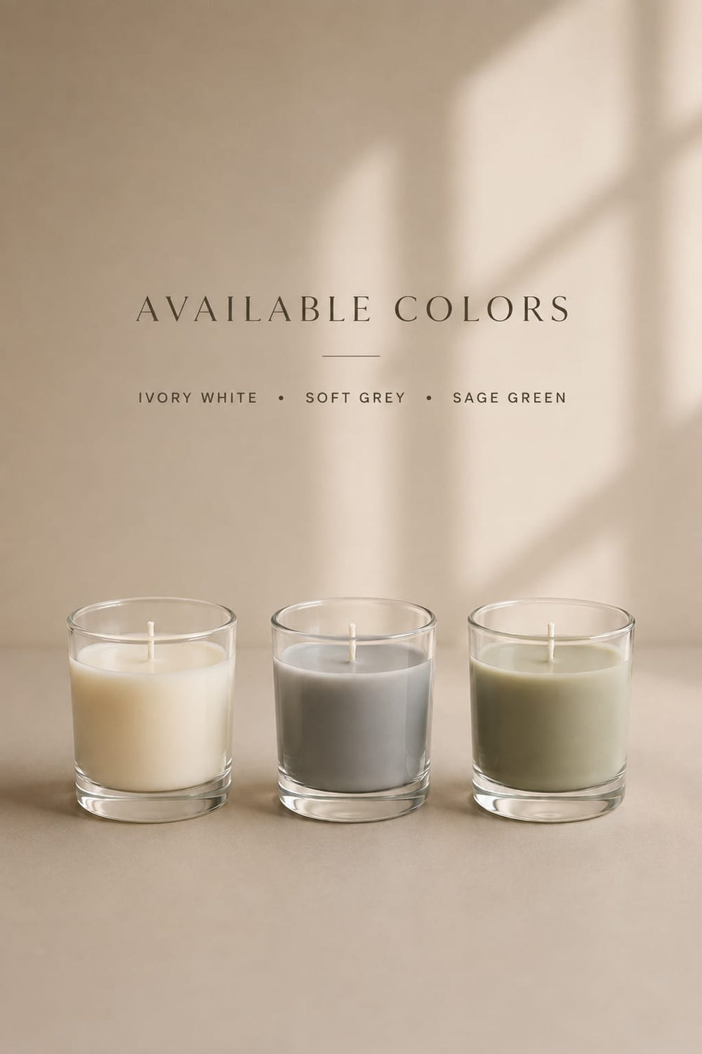 Minimalist Glass Candle