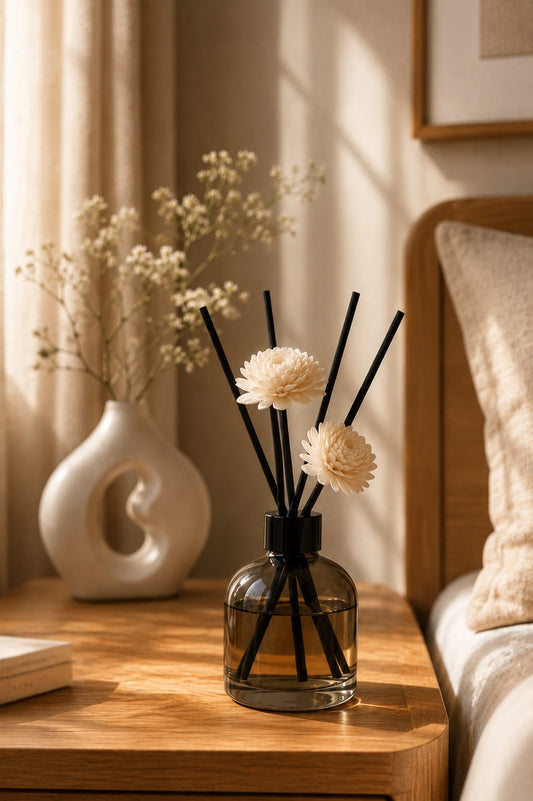 MIORI BLOOM - Japandi Reed Diffuser | Flower Scented Home Fragrance