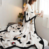 Selimut Bulu Halus Dewasa 150x200 cm Polyester Lembut Motif Stylish