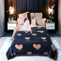 Selimut Dewasa Bulu Halus 180x200 cm Polyester Lembut Stylish