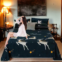 Selimut Bulu Halus King 180x200 cm Polyester Motif Dewasa Elegan