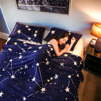 Selimut Bulu Halus Dewasa 180x200 cm Polyester Lembut Motif Stylish