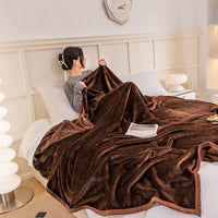 Selimut Bulu Halus Dewasa 150x200 cm Polyester Lembut Motif Stylish