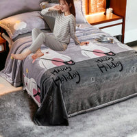 Selimut Dewasa Bulu Halus 150x200 cm Polos Elegan