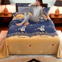 Selimut Dewasa Bulu Halus 150x200 cm Polos Elegan