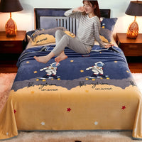 Selimut Bulu Halus Dewasa 150x200 cm Polyester Lembut Motif Stylish