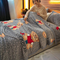 Selimut Dewasa Bulu Halus 150x200 cm Polos Elegan