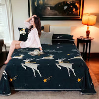 Selimut Dewasa Bulu Halus 180x200 cm Polyester Lembut Stylish