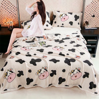 Selimut Bulu Halus Dewasa 150x200 cm Polyester Lembut Motif Stylish