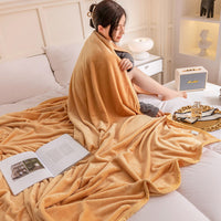 Selimut Bulu Halus Dewasa 150x200 cm Polyester Lembut Motif Stylish