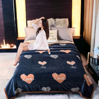 Selimut Bulu Halus Dewasa 180x200 cm Polyester Lembut Motif Stylish