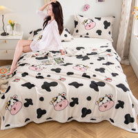 Selimut Bulu Halus Dewasa 140x200 cm Polyester Lembut Motif Stylish