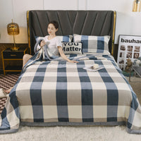 Selimut Bulu Halus Dewasa 140x200 cm Polyester Lembut Motif Stylish