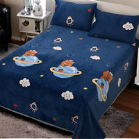 Selimut Bulu Halus Dewasa 140x200 cm Polyester Lembut Motif Stylish