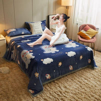 Selimut Bulu Halus Dewasa 150x200 cm Polyester Lembut Motif Stylish