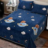 Selimut Bulu Halus Dewasa 150x200 cm Polyester Lembut Motif Stylish