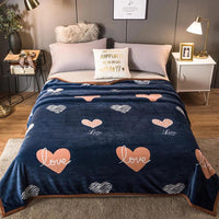 Selimut Bulu Halus Dewasa 180x200 cm Polyester Lembut Motif Stylish